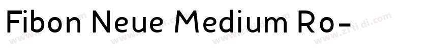 Fibon Neue Medium Ro字体转换
